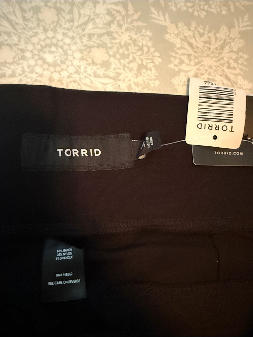 torrid Black Stretch Bootcut Pants - Picture 2 of 3
